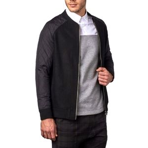 Two Tone Minimalist Bomber Jacket - Cohesive & Co.